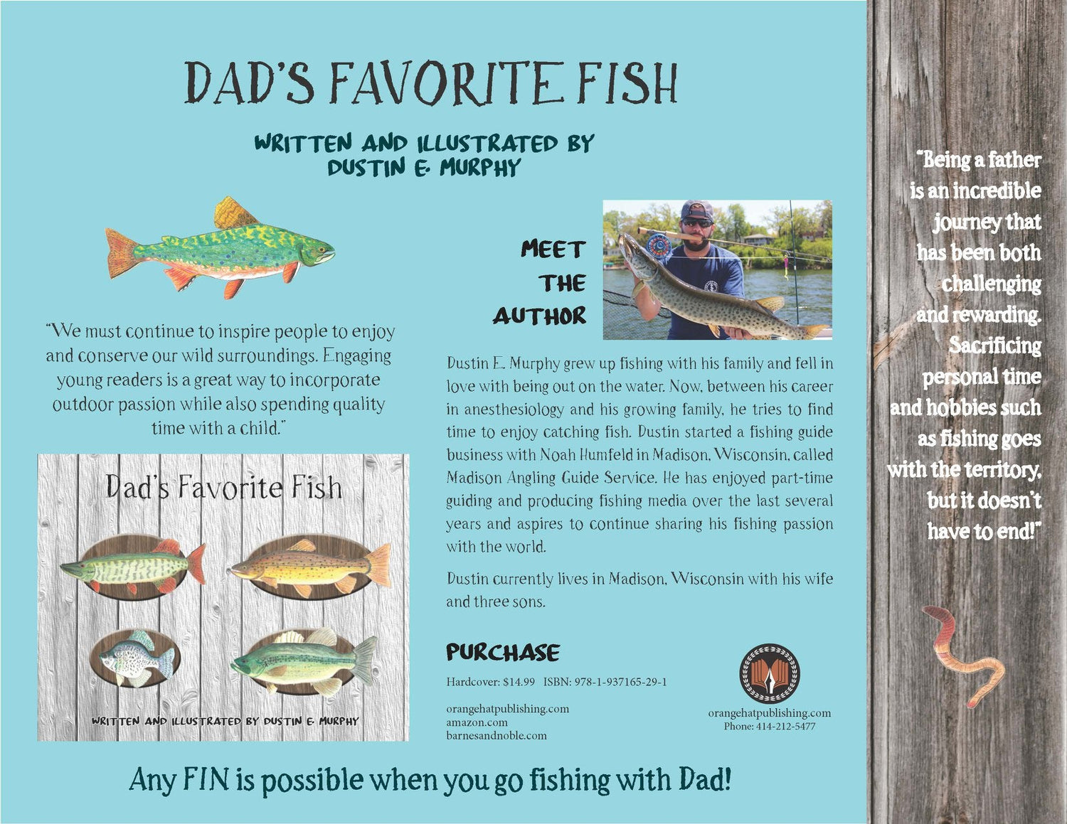 Author bio of Dad's Favorite Fish